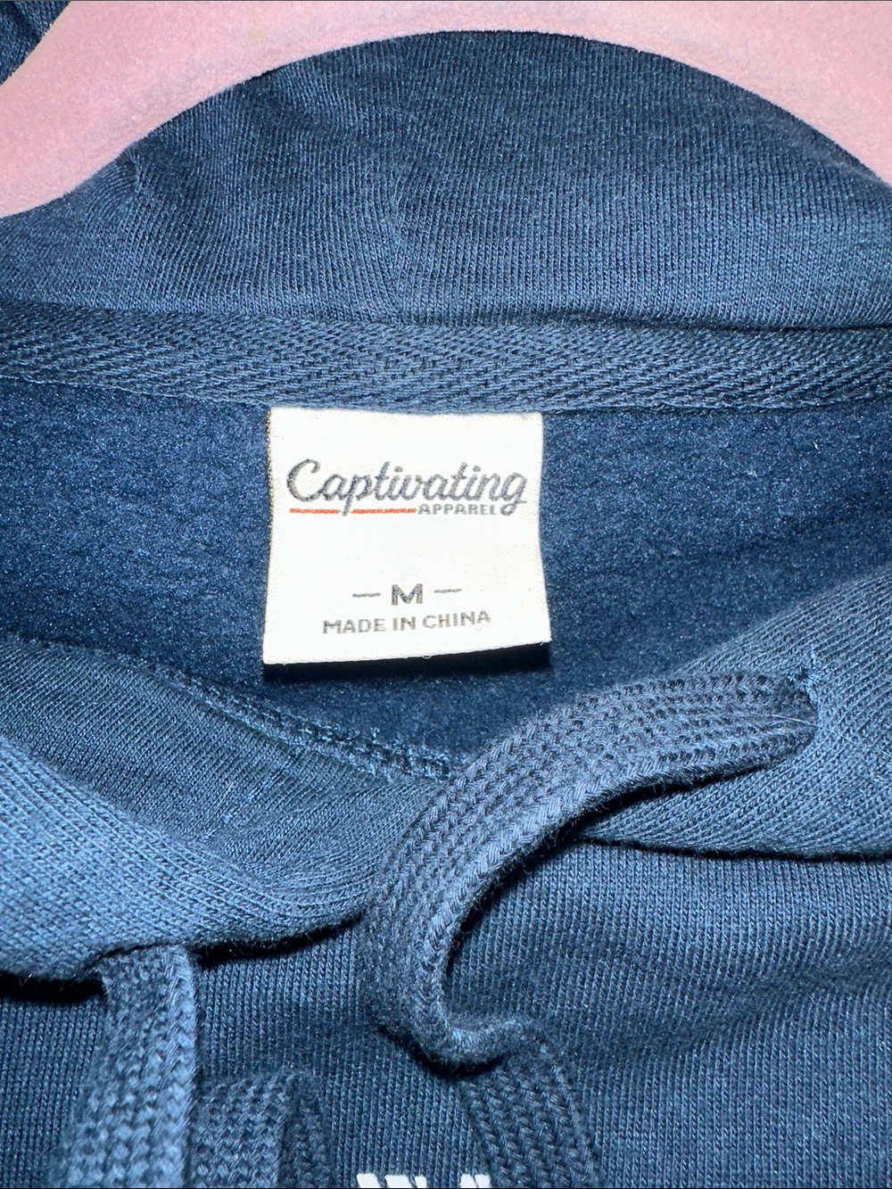 West Virginia Navy Blue Hoodie with Gold Logo - Picture 6 of 8